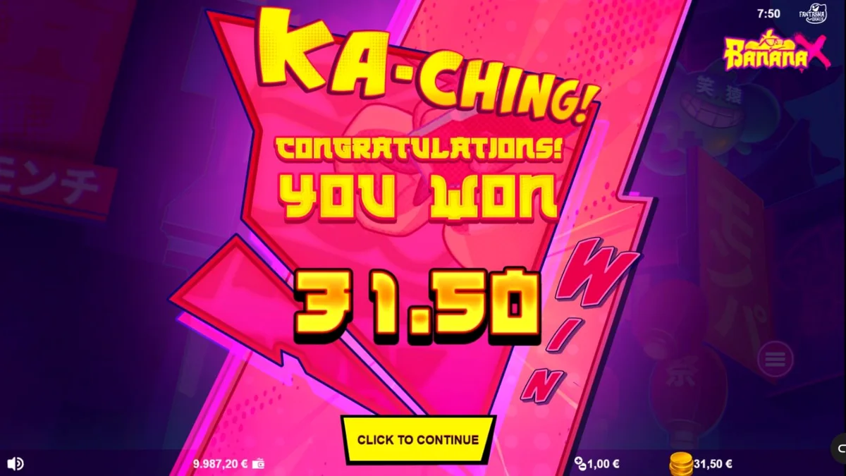 Banana X slot machine neon jungle theme