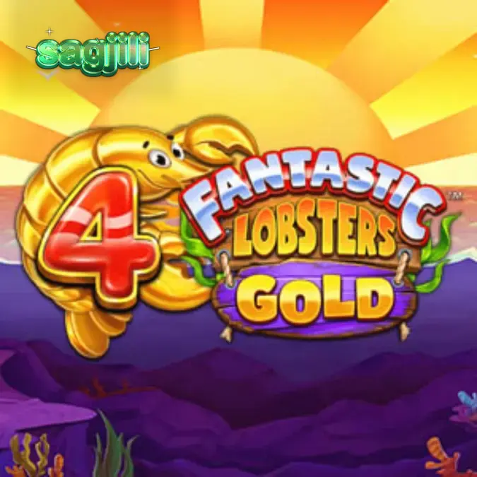 Tampilan visual slot 4 Fantastic Lobsters Gold dengan tema bawah laut yang cerah